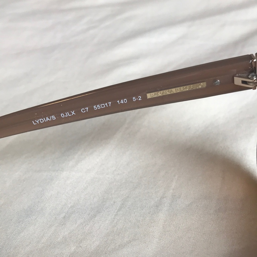 Banana Republic Rectangular Sunglasses,Honey Brown - image 5